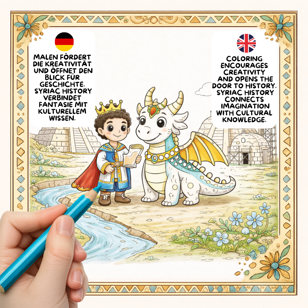 Marduk & Mushushu Malbuch für Kinder – Babylonische Mythologie | 36 Ausmalbilder aus der Welt des alten Babylon.