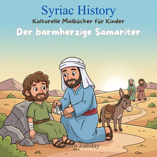 Der barmherzige Samariter – Bibel Malbuch für Kinder | 36 Ausmalbilder zur Bibelgeschichte über Nächstenliebe.