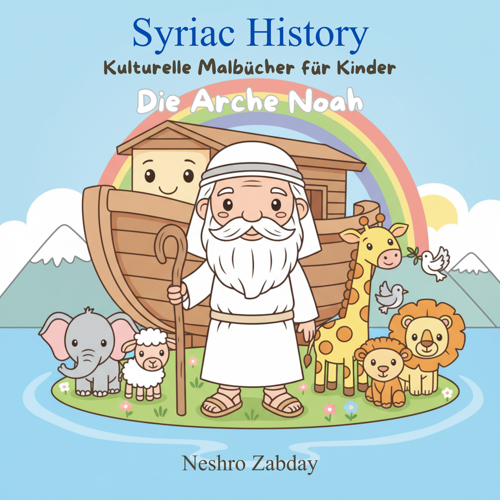 Arche Noah Malbuch für Kinder – Die Bibelgeschichte zum Ausmalen | 36 Ausmalbilder mit Noah, der Arche und vielen Tieren.