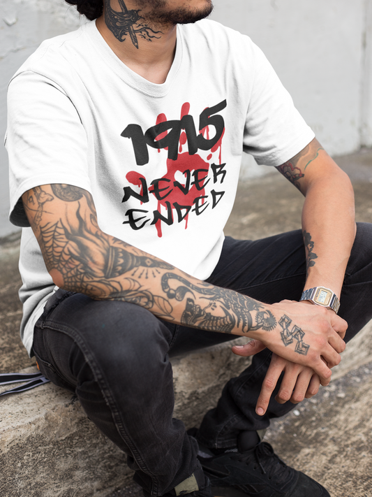 Sayfo Völkermord Gedenk T-Shirt | Suryoye Geschichte Bewusstsein | Menschenrechte Statement Apparel