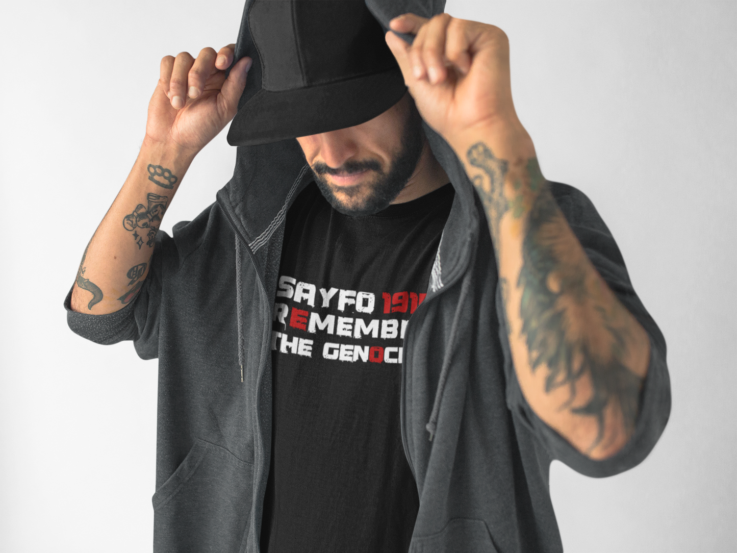 Sayfo 1915 Völkermord Gedenk T-Shirt | Geschichte Genozid Suryoye | Christliches Erinnerungs Shirt